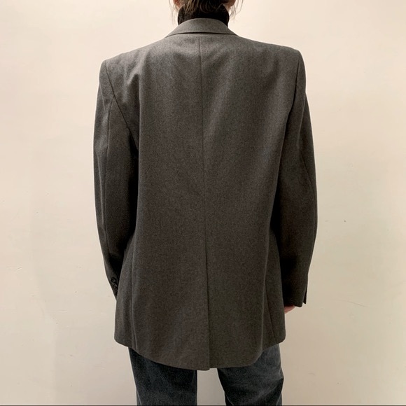 VINTAGE VIRGIN WOOL OVERSIZED BLAZER - Picture 4 of 8